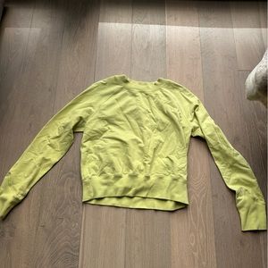 Lululemon Neon Yellow Sweatshirt